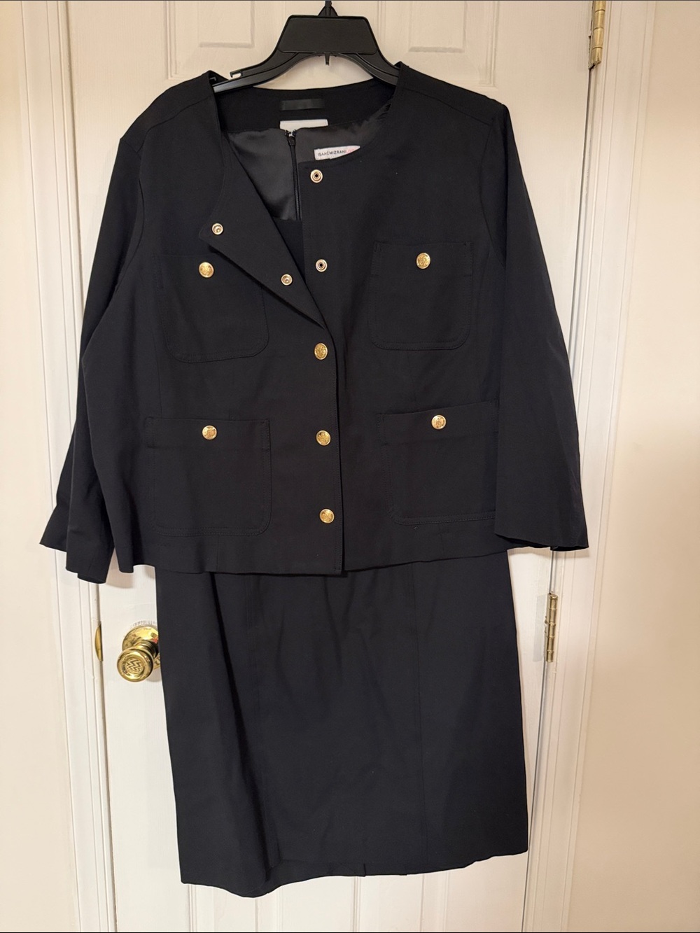 Black Dress Suit with Gold Buttons